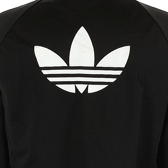 Women’s Adidas Originals Black Three Stripes Zip Up Track Jacket Size M UK 14 - Picture 3 of 4